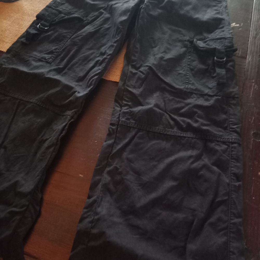 Womens Black Cargo Pants